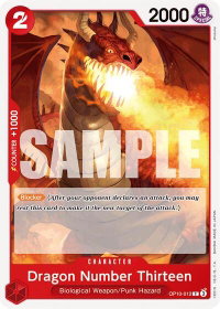 Dragon Number Thirteen - Royal Blood (OP10) #OP10-012 - Common One Piece Trading Card
