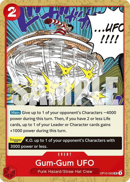 Gum-Gum UFO - Royal Blood One Piece trading card