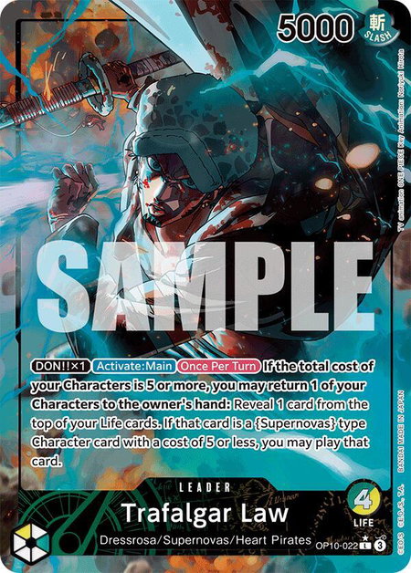 Trafalgar Law (022) (Parallel) - Royal Blood One Piece trading card