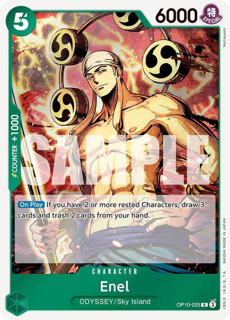 Enel - Royal Blood One Piece trading card