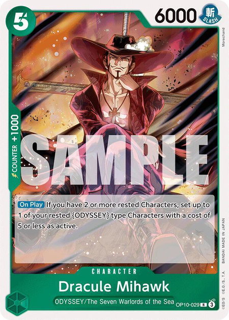 Dracule Mihawk - Royal Blood One Piece trading card