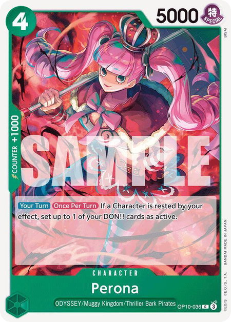 Perona (036) - Royal Blood One Piece trading card