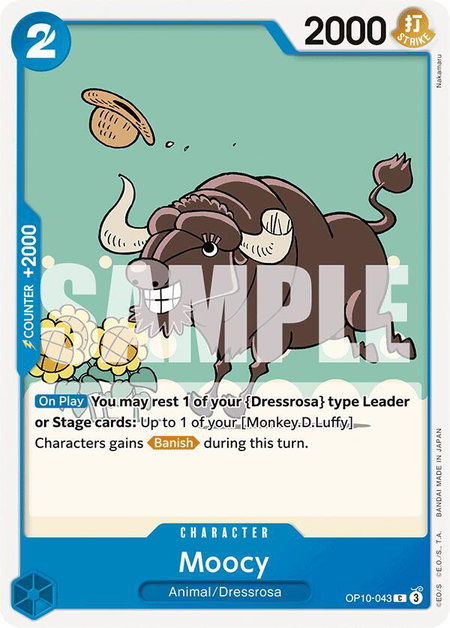 Moocy trading card from Royal Blood Moocy - Royal Blood One Piece trading card