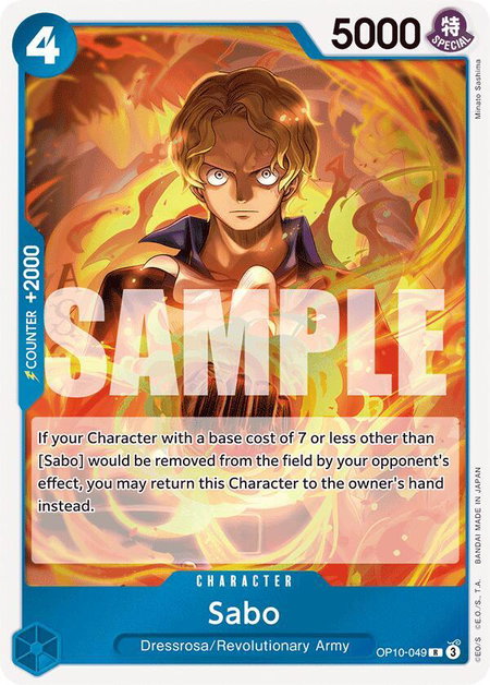 Sabo - Royal Blood One Piece trading card