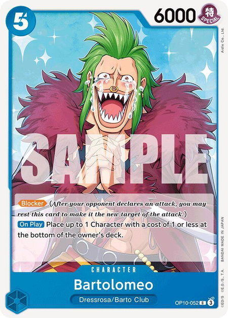 Bartolomeo - Royal Blood One Piece trading card