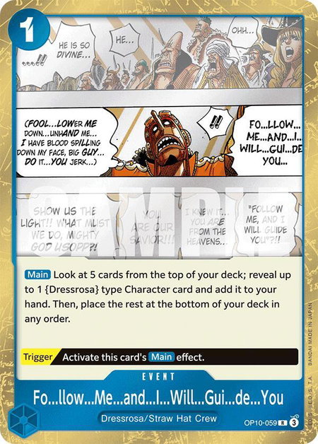 Fo...llow...Me...and...I...Will...Gui...de...You - Royal Blood One Piece trading card