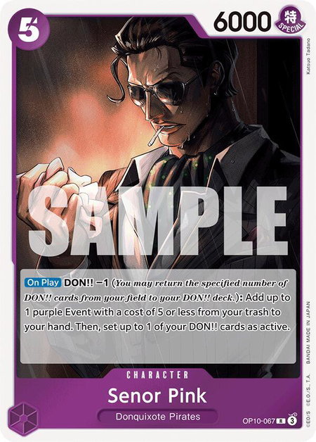 Senor Pink - Royal Blood One Piece trading card