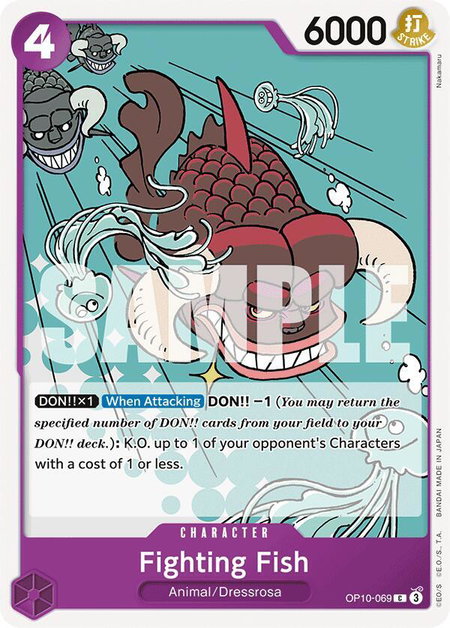 Fighting Fish - Royal Blood One Piece trading card