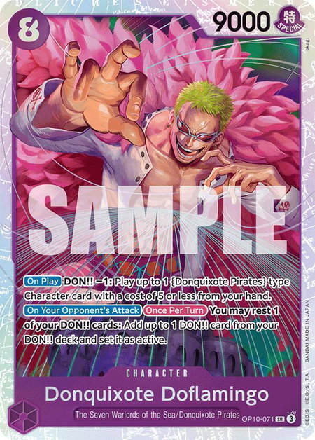 Donquixote Doflamingo - Royal Blood One Piece trading card