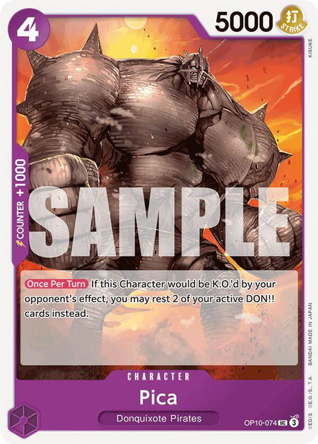 Pica - Royal Blood One Piece trading card