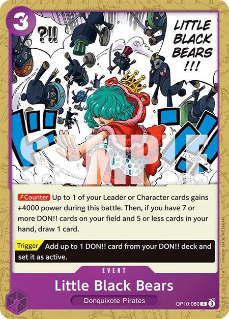 Little Black Bears - Royal Blood One Piece trading card