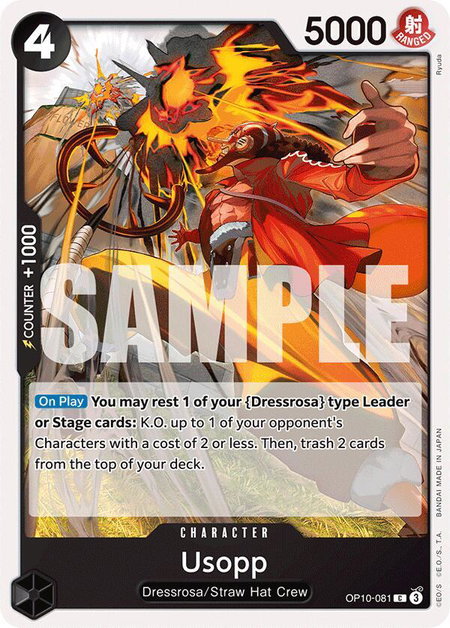 Usopp (081) - Royal Blood One Piece trading card