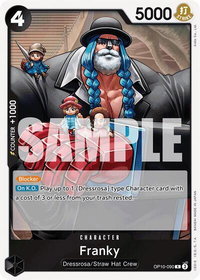 Franky (090) - Royal Blood (OP10) #OP10-090 - Rare One Piece Trading Card
