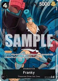 Franky (090) (Parallel) - Royal Blood (OP10) #OP10-090 - Rare One Piece Trading Card
