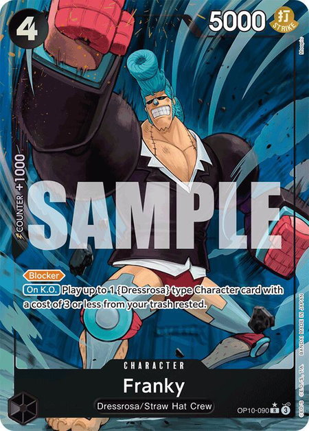Franky (090) (Parallel) - Royal Blood One Piece trading card