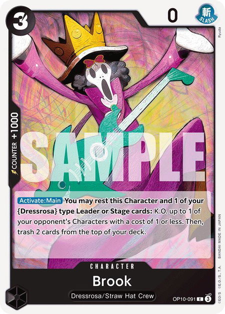 Brook (091) - Royal Blood One Piece trading card