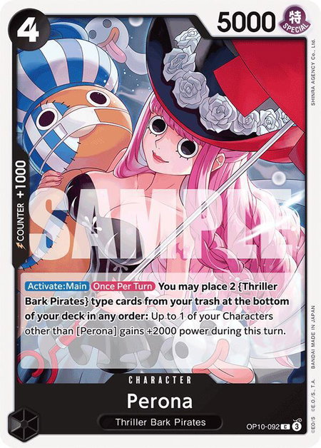 Perona (092) - Royal Blood One Piece trading card