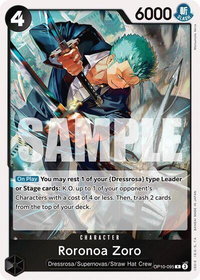 Roronoa Zoro (095) - Royal Blood (OP10) #OP10-095 - Rare One Piece Trading Card