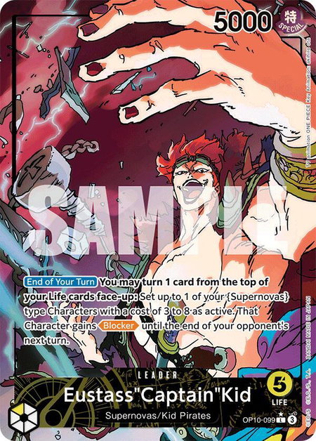 Eustass"Captain"Kid (099) (Parallel) - Royal Blood One Piece trading card