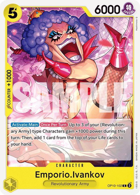 Emporio.Ivankov - Royal Blood One Piece trading card