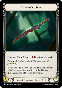 Spider's Bite - Blitz Deck: The Hunted - Arakni  #ARK002 - Common Flesh and Blood Trading Card