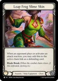 Leap Frog Slime Skin - Blitz Deck: The Hunted - Arakni  #ARK004 - Common Flesh and Blood Trading Card