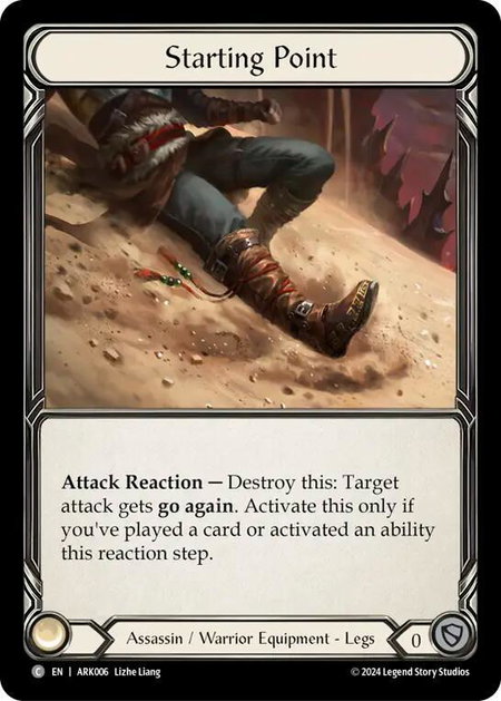Starting Point trading card from Blitz Deck: The Hunted - Arakni Starting Point - Blitz Deck: The Hunted - Arakni Flesh and Blood trading card