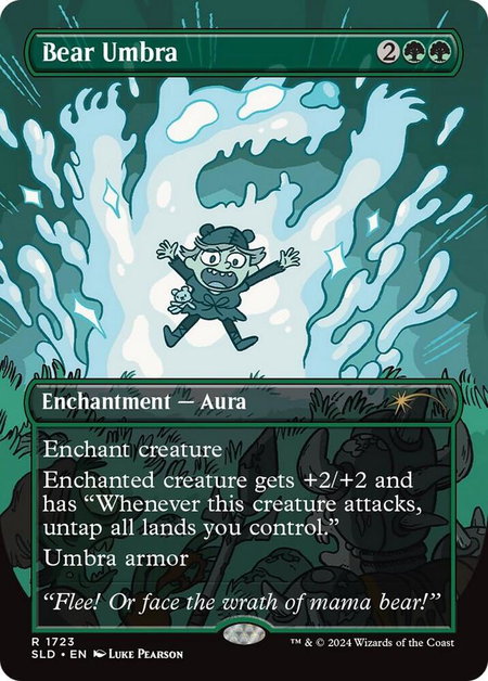 Bear Umbra - Secret Lair Drop Series Magic: The Gathering trading card