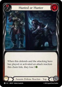 Hunted or Hunter (Red) - Blitz Deck: The Hunted - Arakni  #ARK017 - Common Flesh and Blood Trading Card