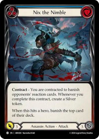 Nix the Nimble (Blue) - Blitz Deck: The Hunted - Arakni  #ARK020 - Common Flesh and Blood Trading Card