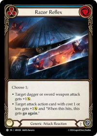 Razor Reflex (Blue) - Blitz Deck: The Hunted - Arakni  #ARK024 - Common Flesh and Blood Trading Card