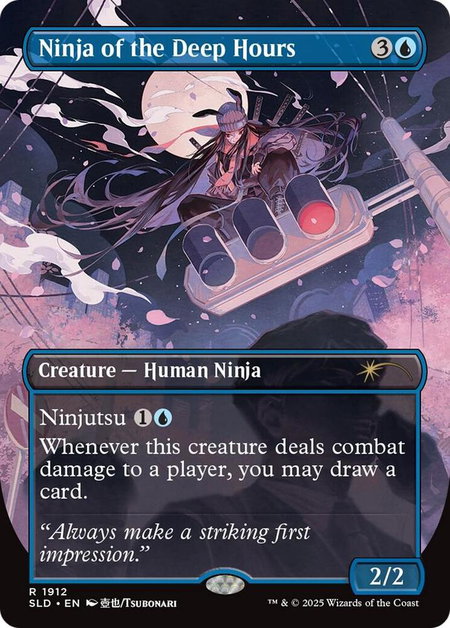 Ninja of the Deep Hours - Secret Lair Drop Series Magic: The Gathering trading card