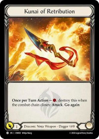 Kunai of Retribution - Blitz Deck: The Hunted - Cindra  #CIN002 - Common Flesh and Blood Trading Card