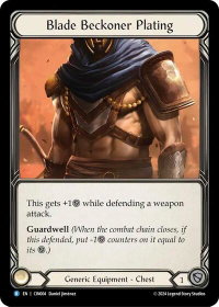 Blade Beckoner Plating - Blitz Deck: The Hunted - Cindra  #CIN004 - Rare Flesh and Blood Trading Card