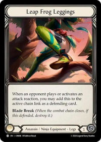 Leap Frog Leggings - Blitz Deck: The Hunted - Cindra  #CIN006 - Common Flesh and Blood Trading Card