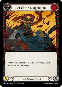 Art of the Dragon: Fire - Blitz Deck: The Hunted - Cindra  #CIN007 - Rare Flesh and Blood Trading Card
