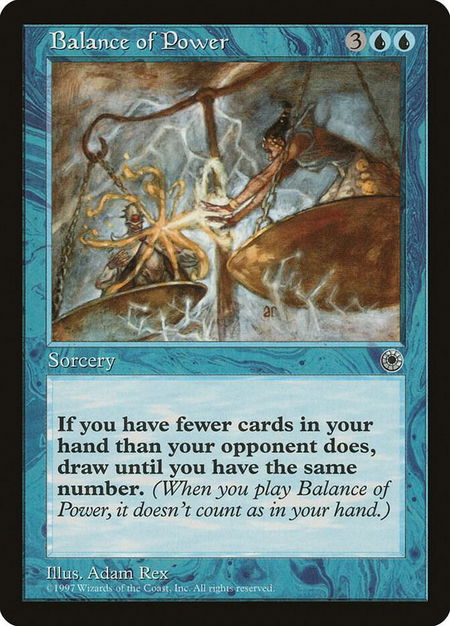 Balance of Power trading card from Portal Balance of Power - Portal Magic: The Gathering trading card