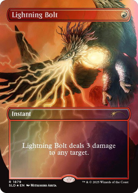 Lightning Bolt (1879) (Rainbow Foil) - Secret Lair Drop Series Magic: The Gathering trading card