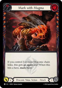 Mark with Magma (Red) - Blitz Deck: The Hunted - Cindra  #CIN016 - Common Flesh and Blood Trading Card