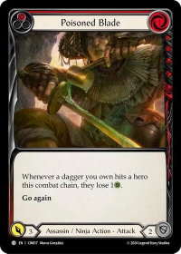 Poisoned Blade (Red) - Blitz Deck: The Hunted - Cindra  #CIN017 - Common Flesh and Blood Trading Card