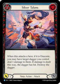 Silver Talons (Blue) - Blitz Deck: The Hunted - Cindra  #CIN025 - Rare Flesh and Blood Trading Card