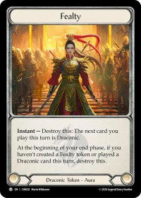 Fealty // Marked - Blitz Deck: The Hunted - Cindra  #CIN028 // CIN029 - Token Flesh and Blood Trading Card