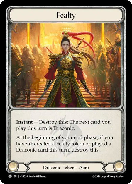 Fealty // Marked - Blitz Deck: The Hunted - Cindra Flesh and Blood trading card