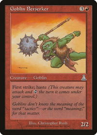Goblin Berserker - Urza's Destiny (UDS) #82 - Uncommon Magic: The Gathering Trading Card