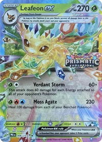 Leafeon ex - 006/131 (Prismatic Evolutions Stamp) - Miscellaneous Cards & Products (MCAP) #006/131 - Promo Pokémon Trading Card