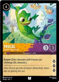 Pascal - Garden Chameleon - Archazia's Island (7) #19/204 - Uncommon Disney Lorcana Trading Card