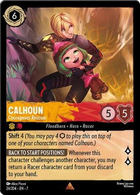 Calhoun - Courageous Rescuer - Archazia's Island (7) #26/204 - Rare Disney Lorcana Trading Card