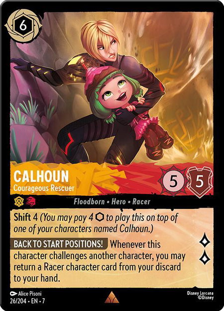 Calhoun - Courageous Rescuer - Archazia's Island Disney Lorcana trading card