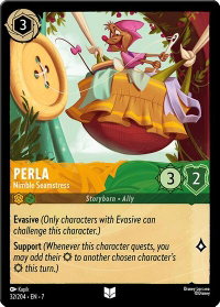 Perla - Nimble Seamstress - Archazia's Island (7) #32/204 - Uncommon Disney Lorcana Trading Card