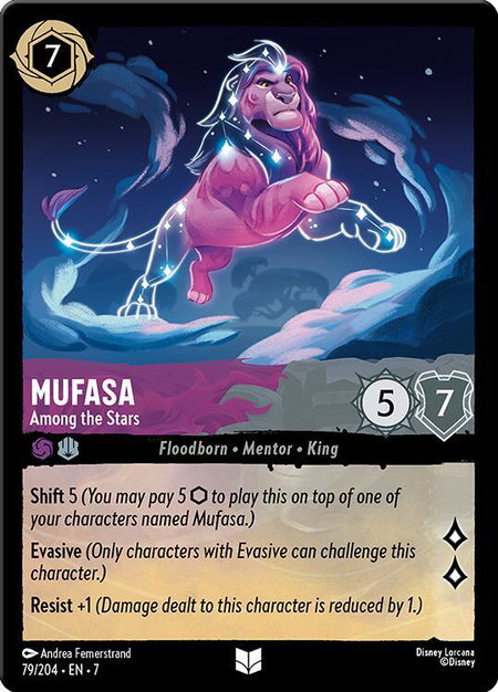 Mufasa - Among the Stars - Archazia's Island Disney Lorcana trading card